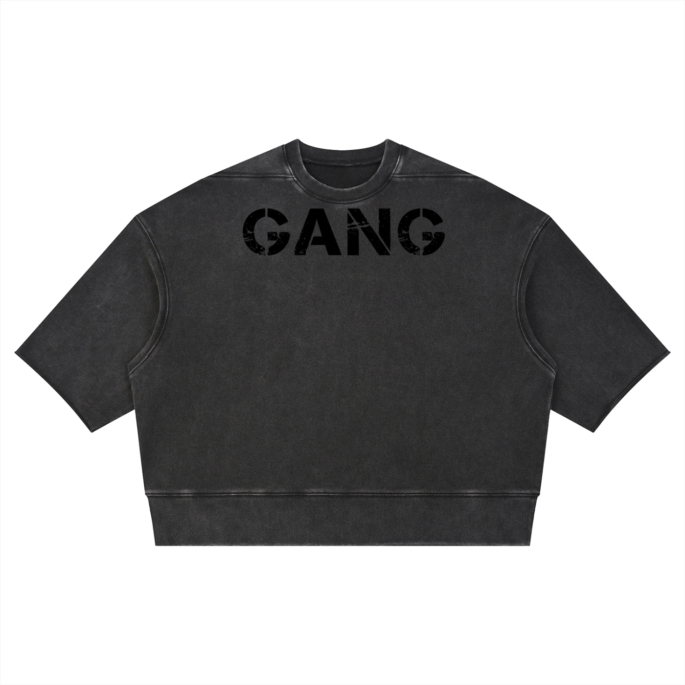 T-shirt Mineral Wash Boxy Raw Edge – Nowrocky™