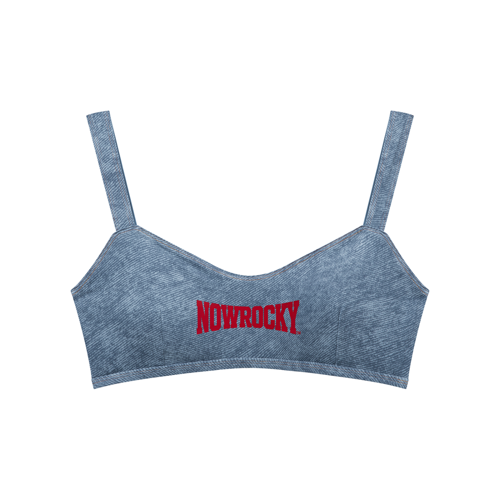 Biustonosz Sportowy Faux Denim – Nowrocky™