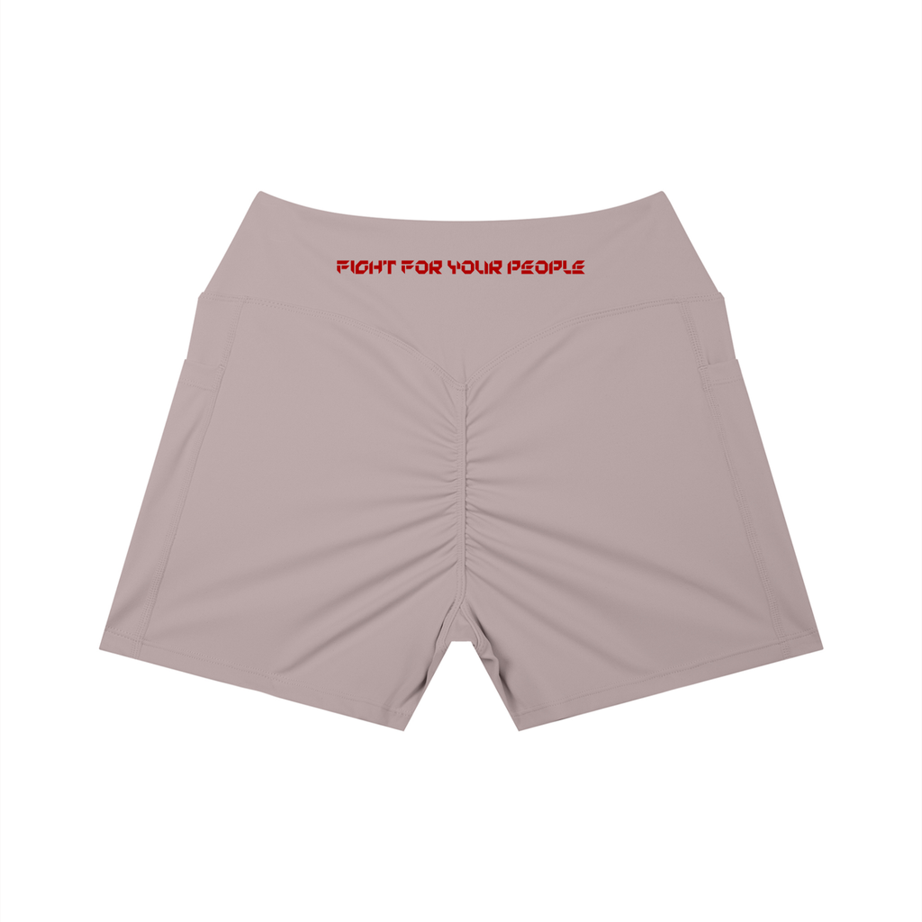 Szorty Treningowe High Waist z Kieszeniami – Nowrocky™ — dolna krawędź nogawki i szew