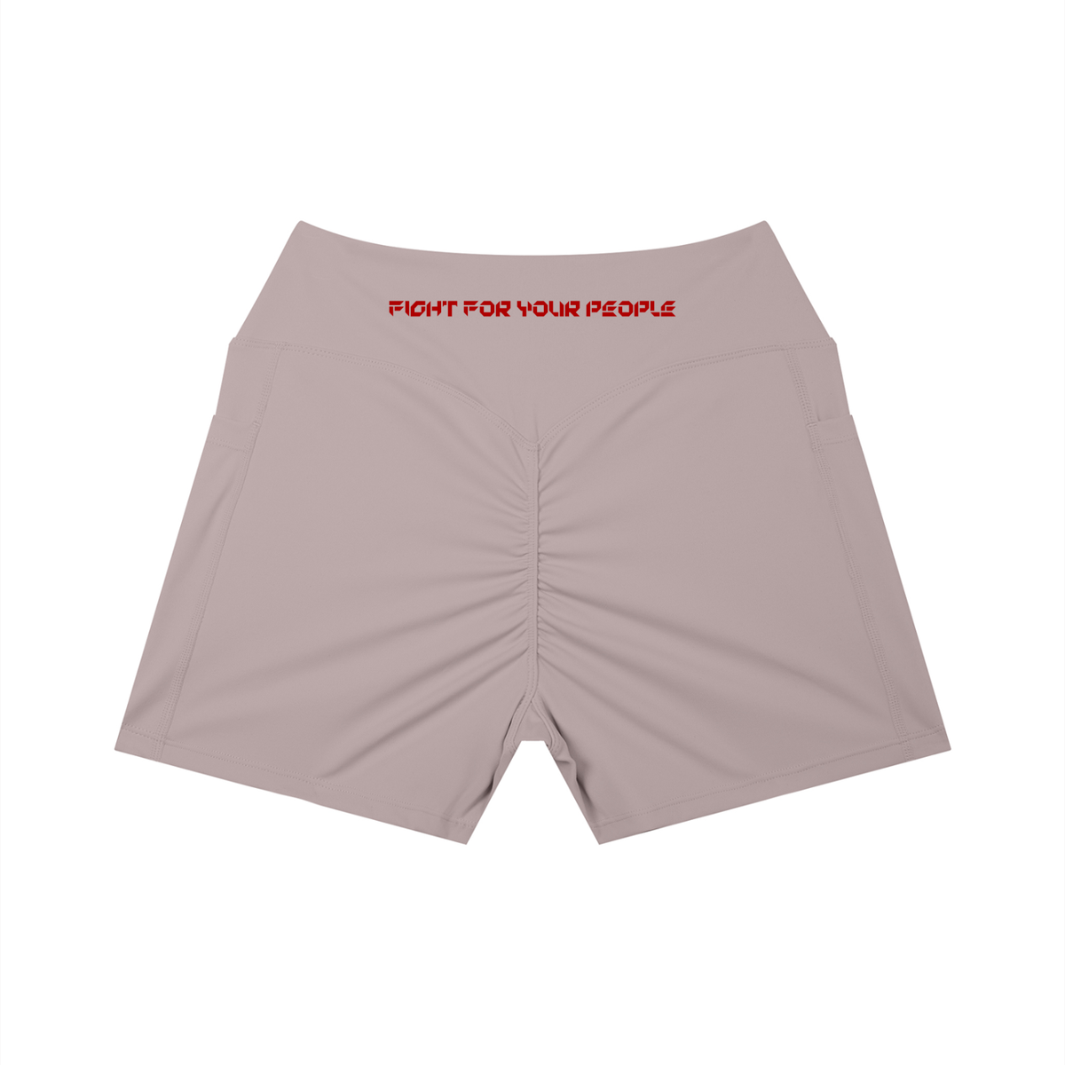 Szorty Treningowe High Waist z Kieszeniami – Nowrocky™ — dolna krawędź nogawki i szew