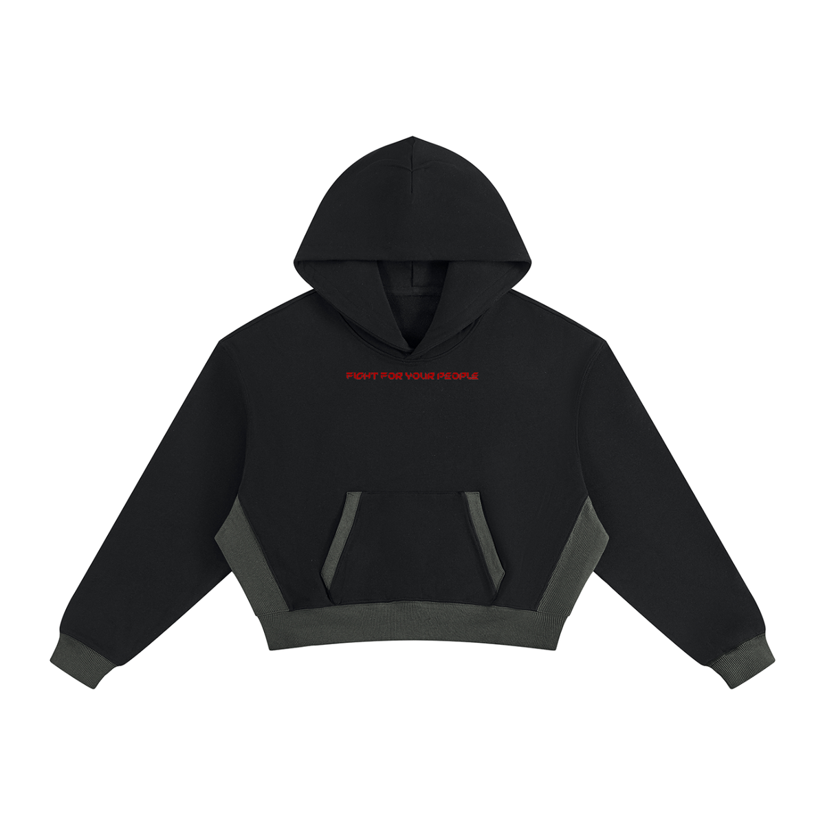 Bluza z Kapturem Color Block w kolorze czarny – Nowrocky (streetwear)