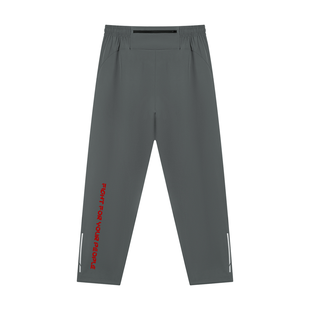 Spodnie Drawstring Reflective – Nowrocky™ — detal odblaskowego paska