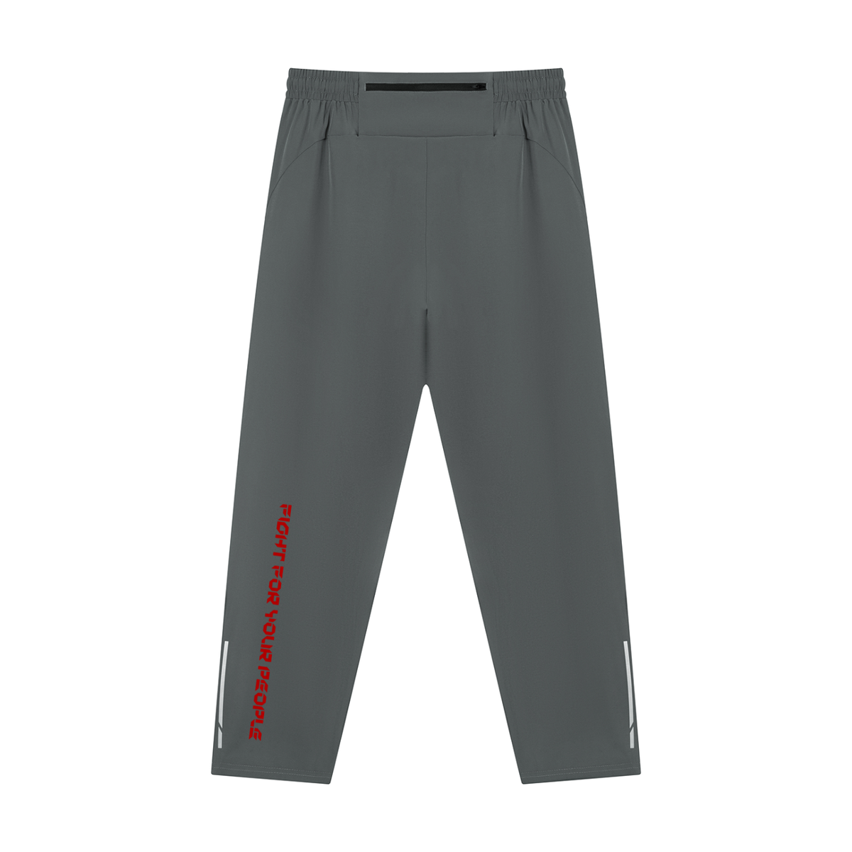 Spodnie Drawstring Reflective – Nowrocky™ — detal odblaskowego paska