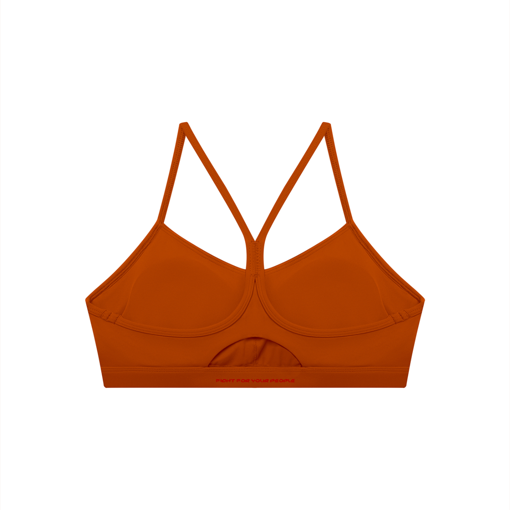 Biustonosz Sportowy Cropped Racerback – Nowrocky™ — układ na płasko na jasnym tle