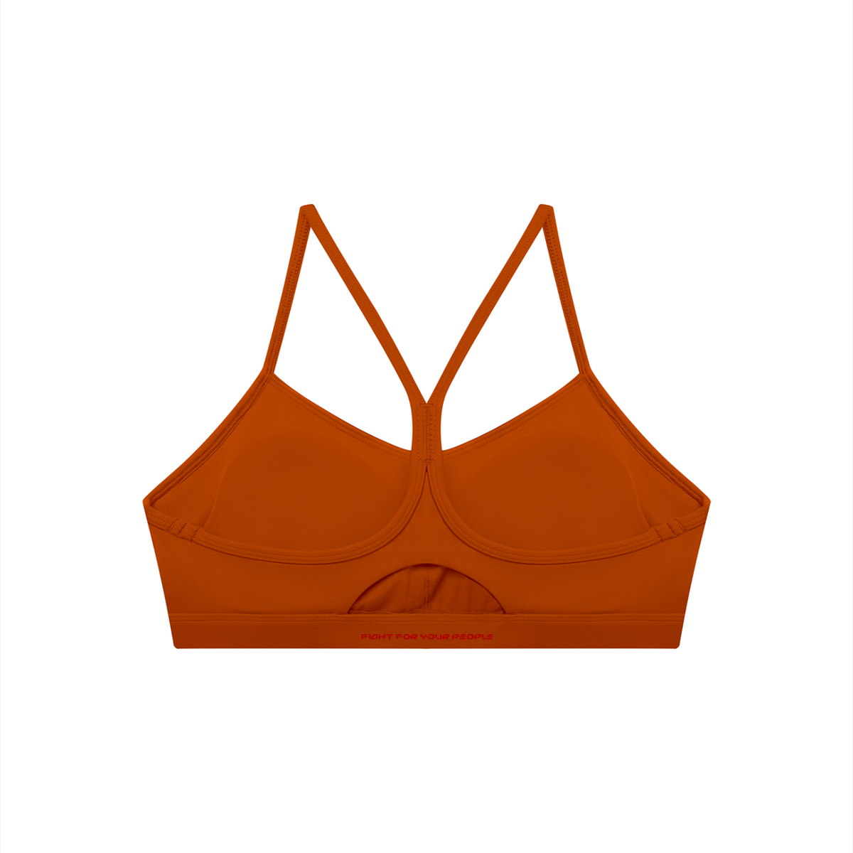 Biustonosz Sportowy Cropped Racerback – Nowrocky™ — układ na płasko na jasnym tle