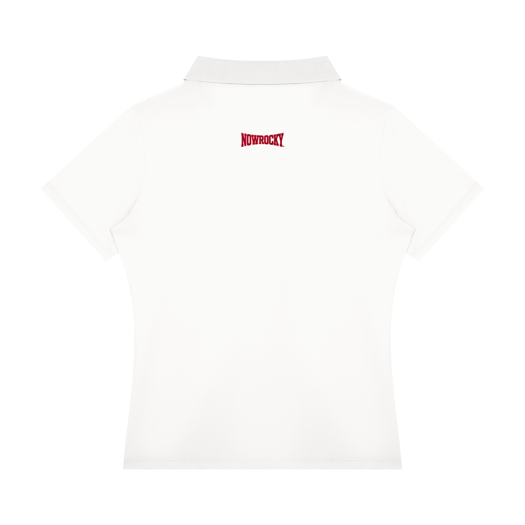 Polo Damskie Color Block Contrast Placket – Nowrocky™ — koszulka polo z kontrastową listwą, tył