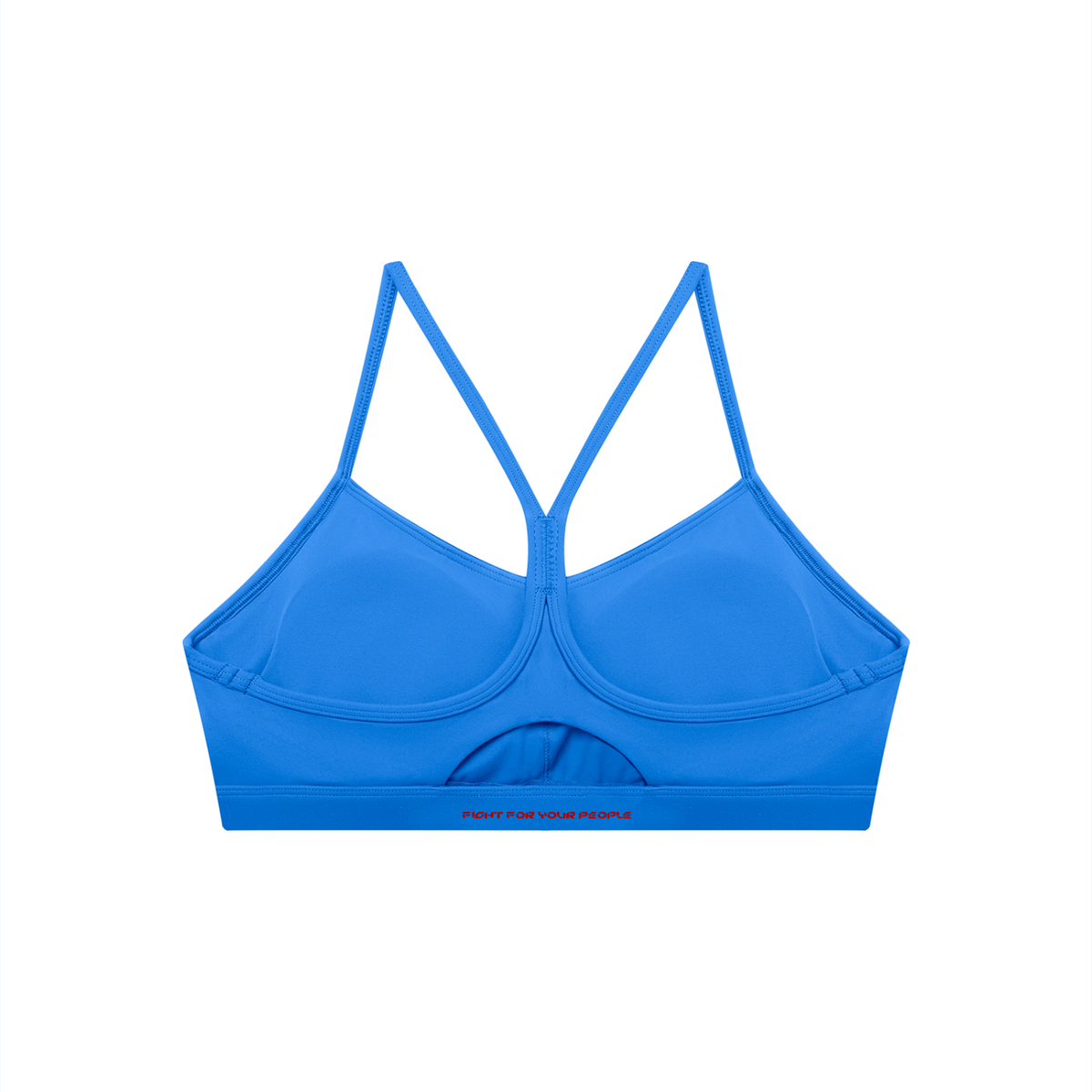 Biustonosz Sportowy Cropped Racerback – Nowrocky™ — zbliżenie na dekolt i górną krawędź