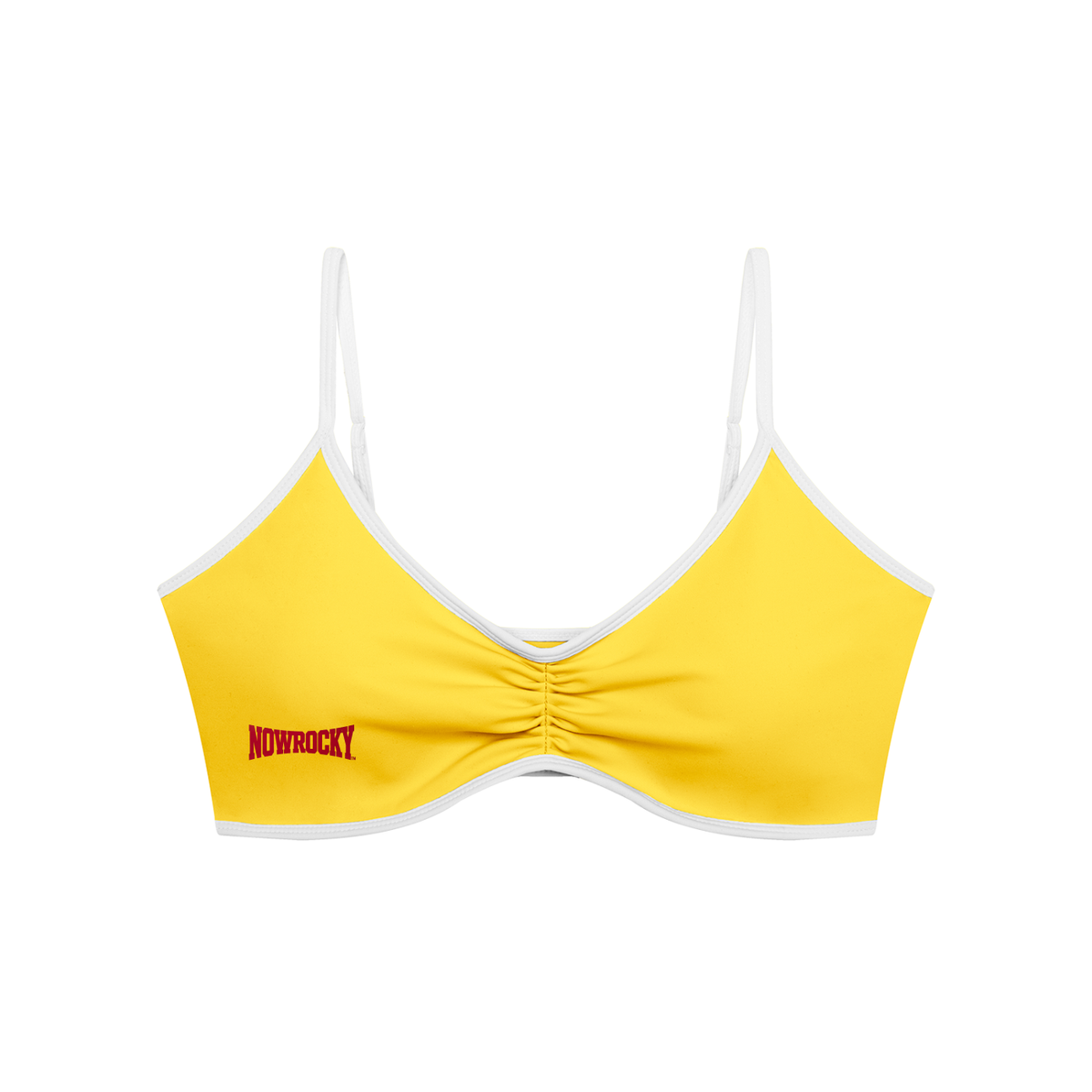 Biustonosz Sportowy Color Block Dekolt V – Nowrocky™ — łączenie bloków kolorystycznych na korpusie