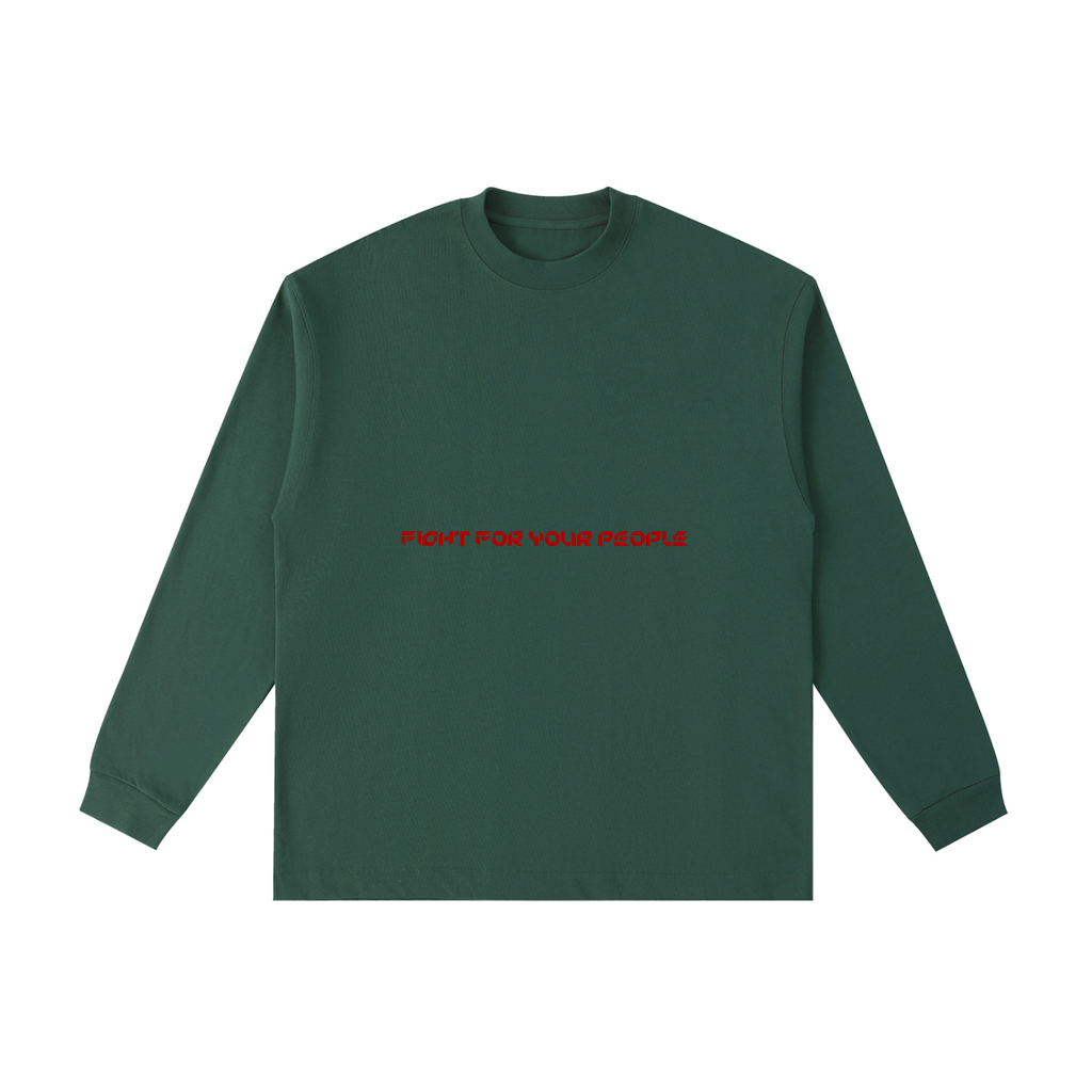 Longsleeve Essential Drop Shoulder – Nowrocky™ — luźna koszulka drop shoulder, z profilu