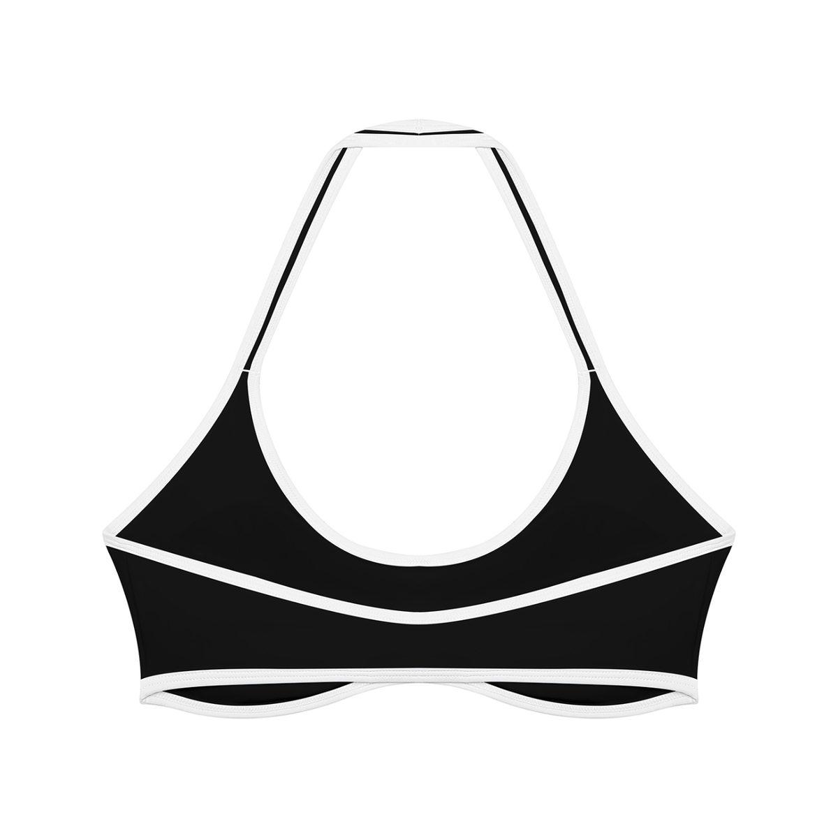Biustonosz Sportowy Halter Color Block – Nowrocky™ — biustonosz sportowy color block, widok z tyłu