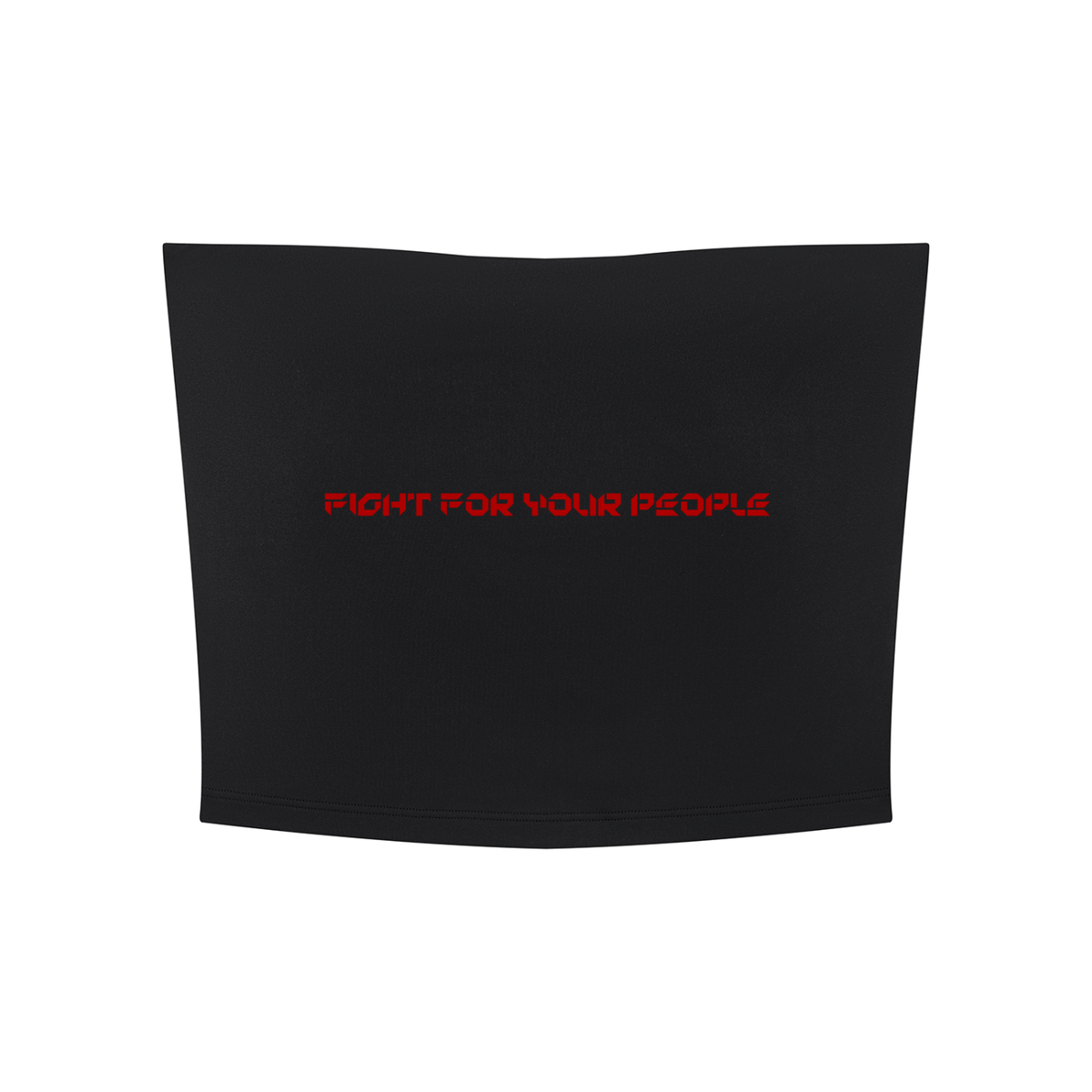 Top Bandeau Cropped – Nowrocky™ — damski top bandeau bez ramiączek, ujęcie z przodu na modelce