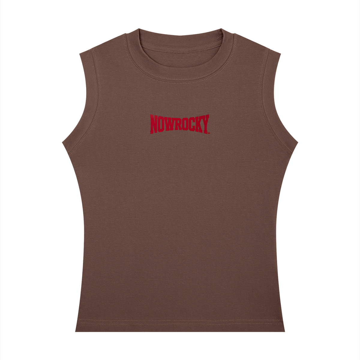 Tank Top Crewneck Regular Fit – Nowrocky™ — ujęcie z profilu, prosty krój