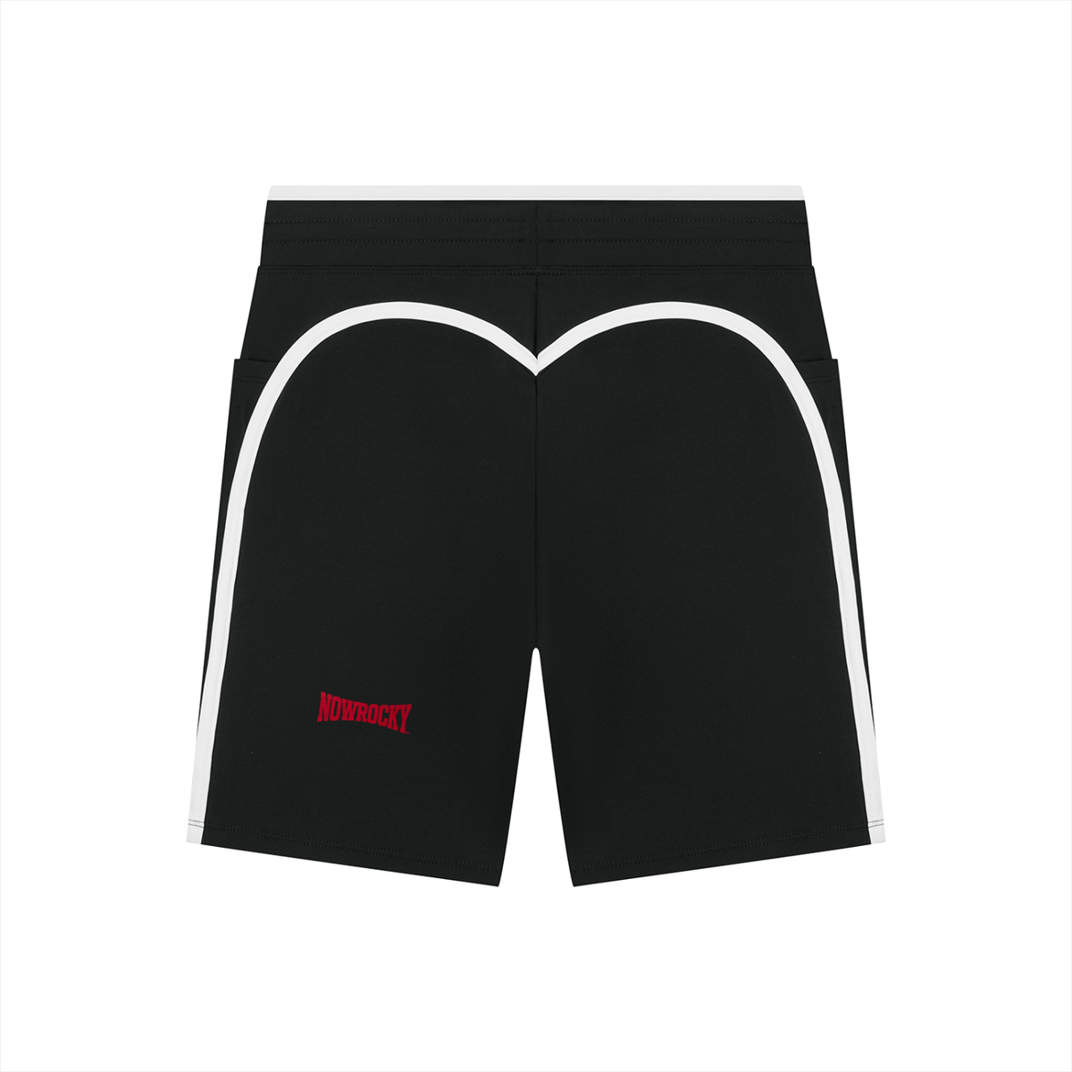 Szorty Color Block Wysoki Stan – Nowrocky™ — szorty color block od tyłu na modelce