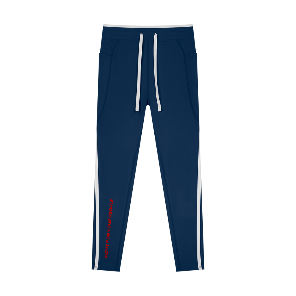 Legginsy Color Block Wysoki Stan – Nowrocky™ — getry sportowe z profilu, cała sylwetka