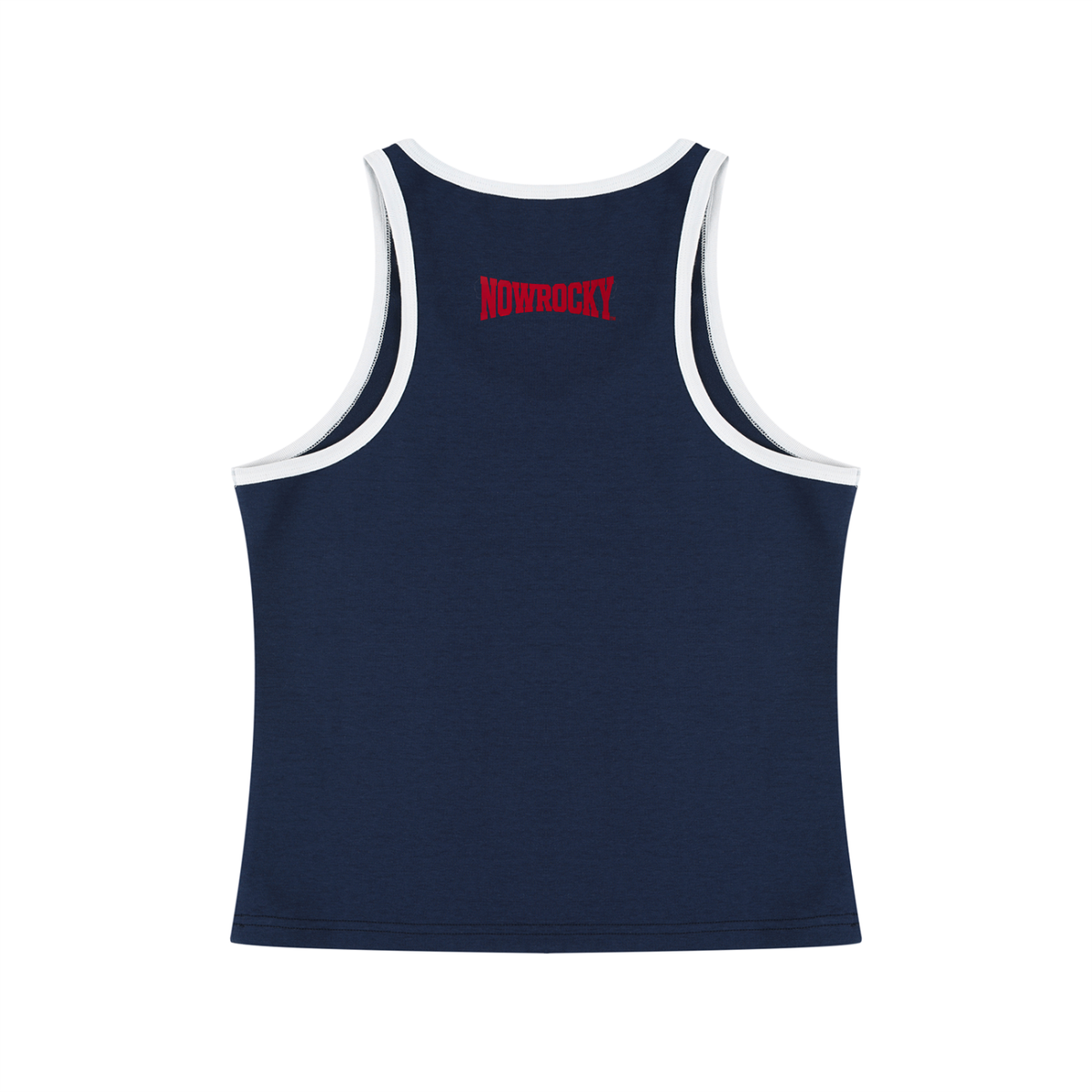 Tank Top Crop Contrast Trim – Nowrocky™ — kontrastowa lamówka przy dekolcie