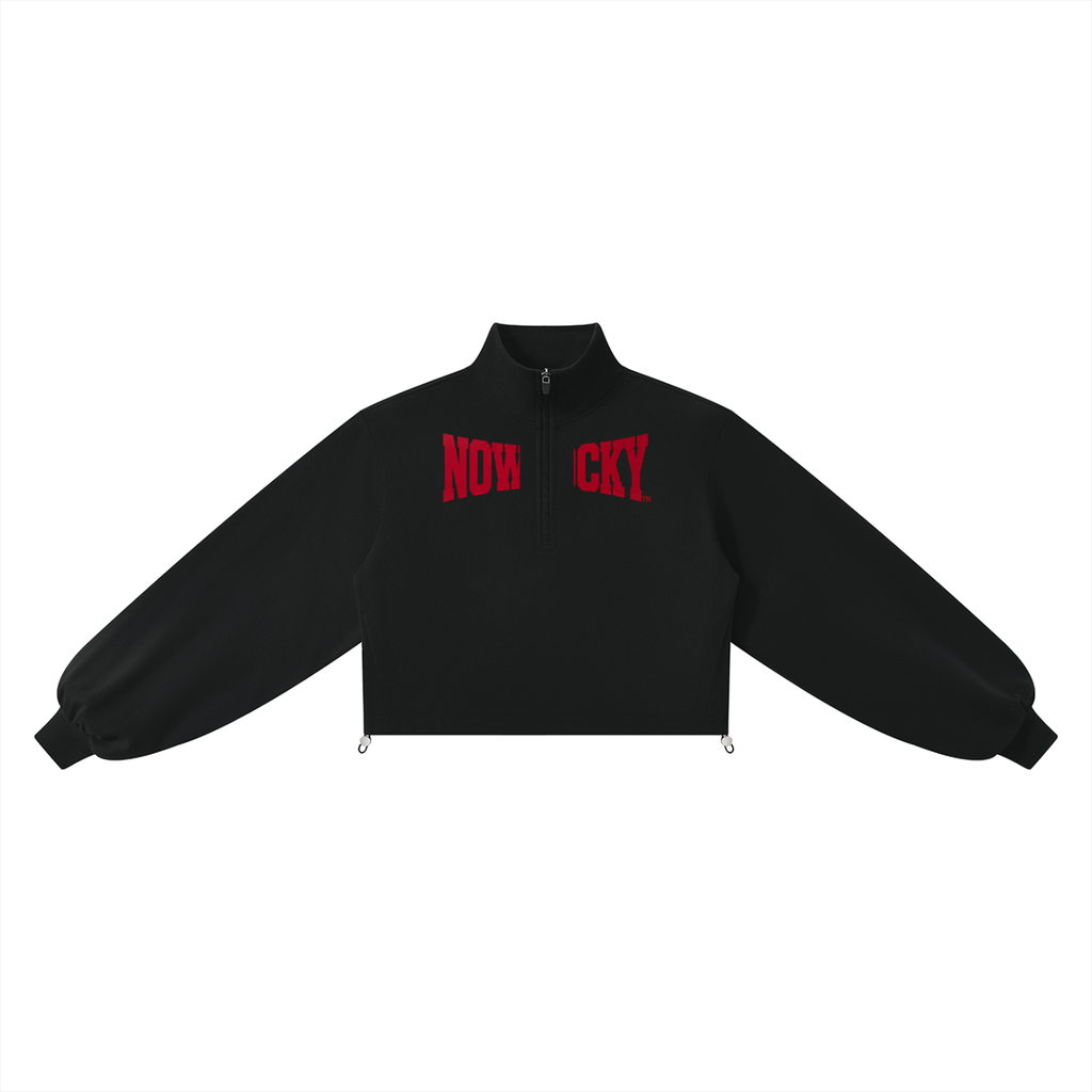 Bluza Crop Quarter-Zip ze Stójką – Nowrocky (streetwear)