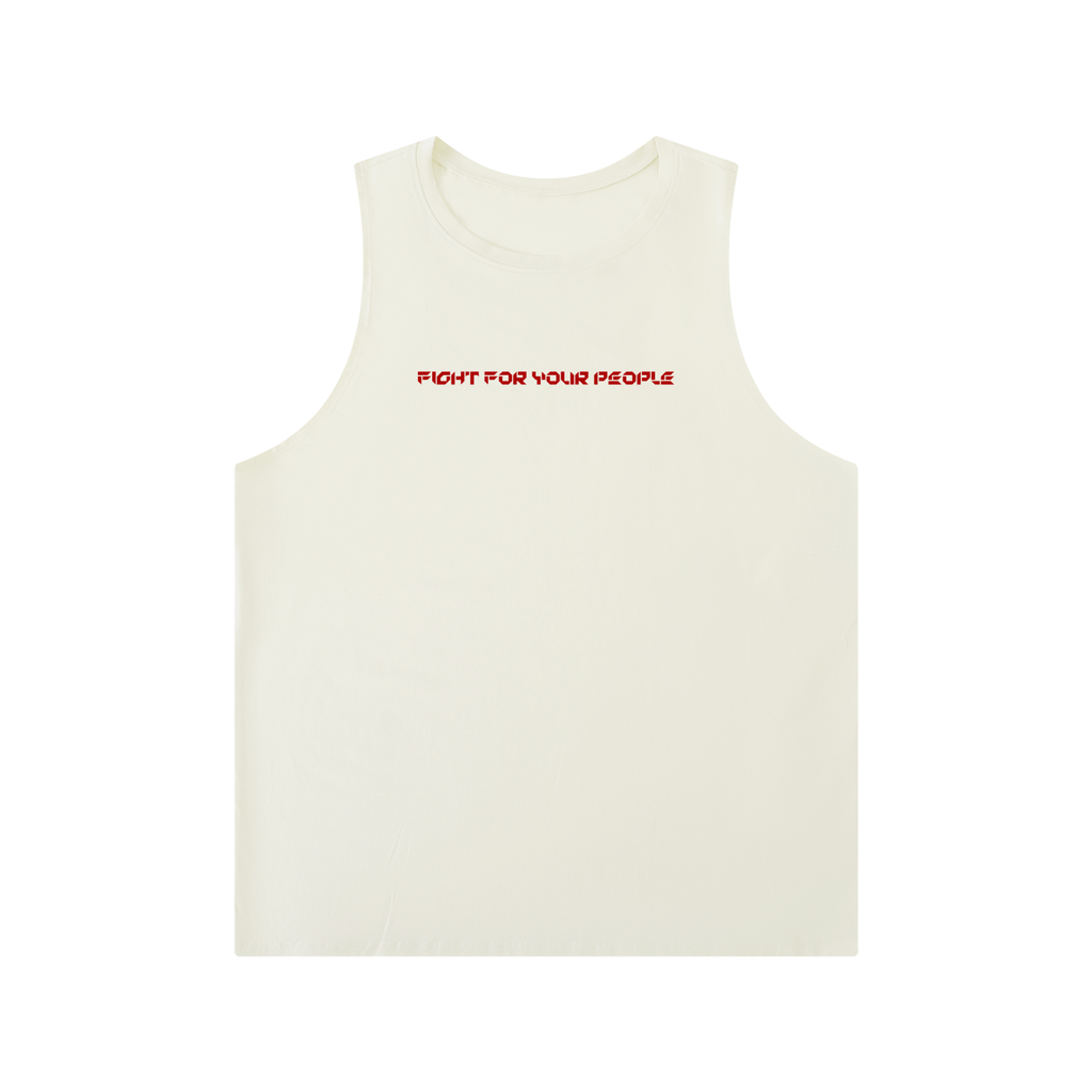 Tank Top Crewneck Loose – Nowrocky™ — tank top oversize na modelu, cała sylwetka