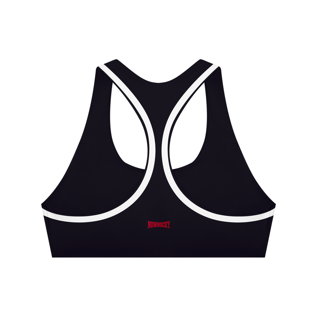 Biustonosz Sportowy Racerback Contrast Tape – Nowrocky™ — stanik sportowy od tyłu, plecy typu racerback