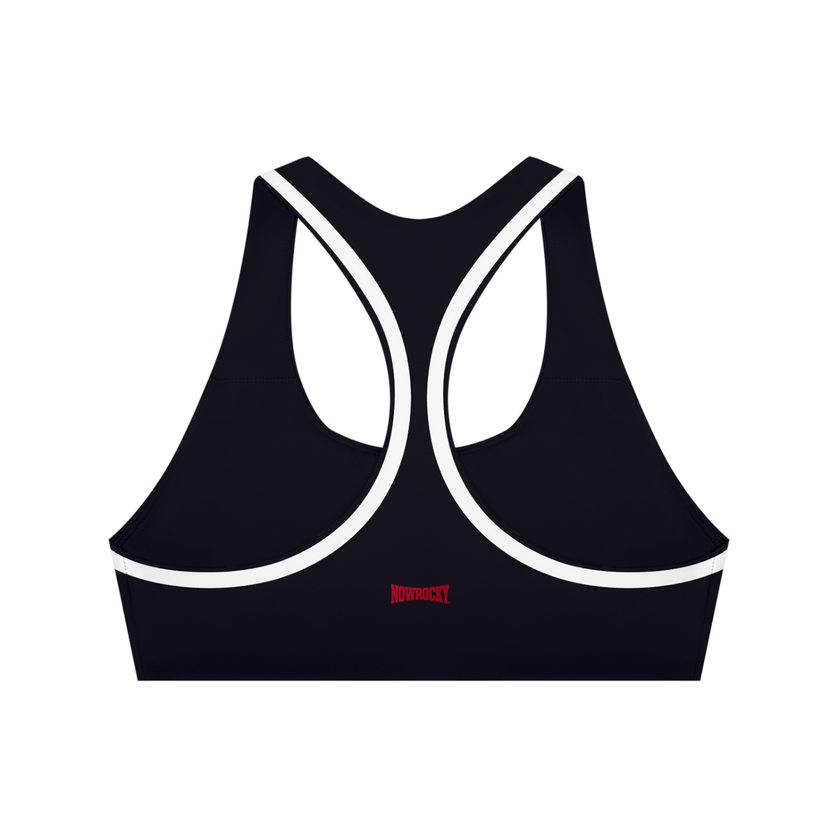Biustonosz Sportowy Racerback Contrast Tape – Nowrocky™ — stanik sportowy od tyłu, plecy typu racerback