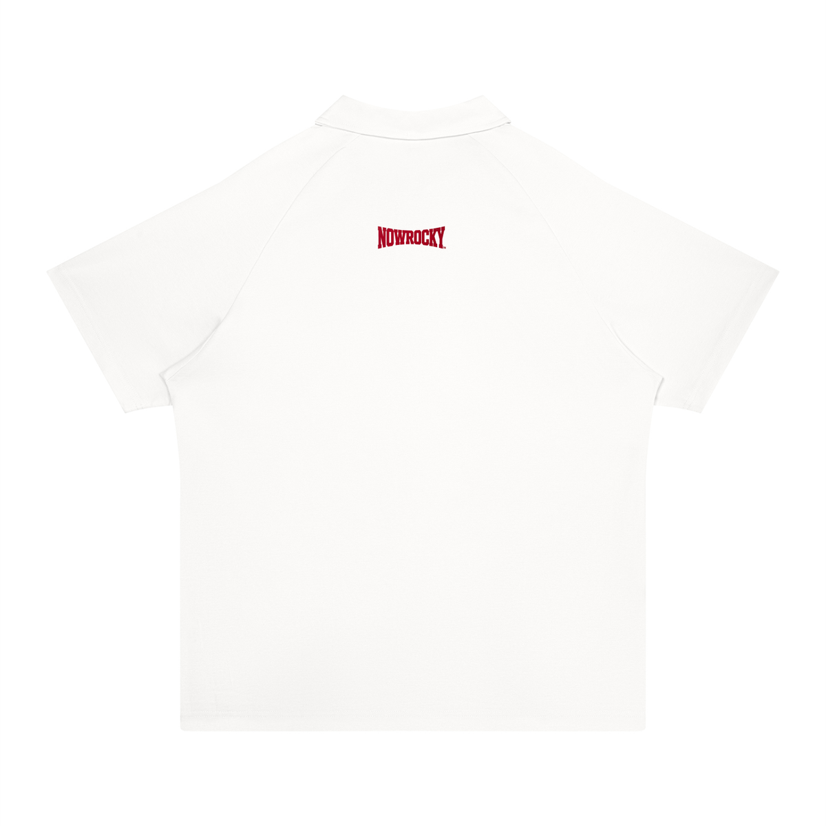 Polo Regular Fit Raglan – Nowrocky™ — kołnierz i zapięcie na guziki, zbliżenie