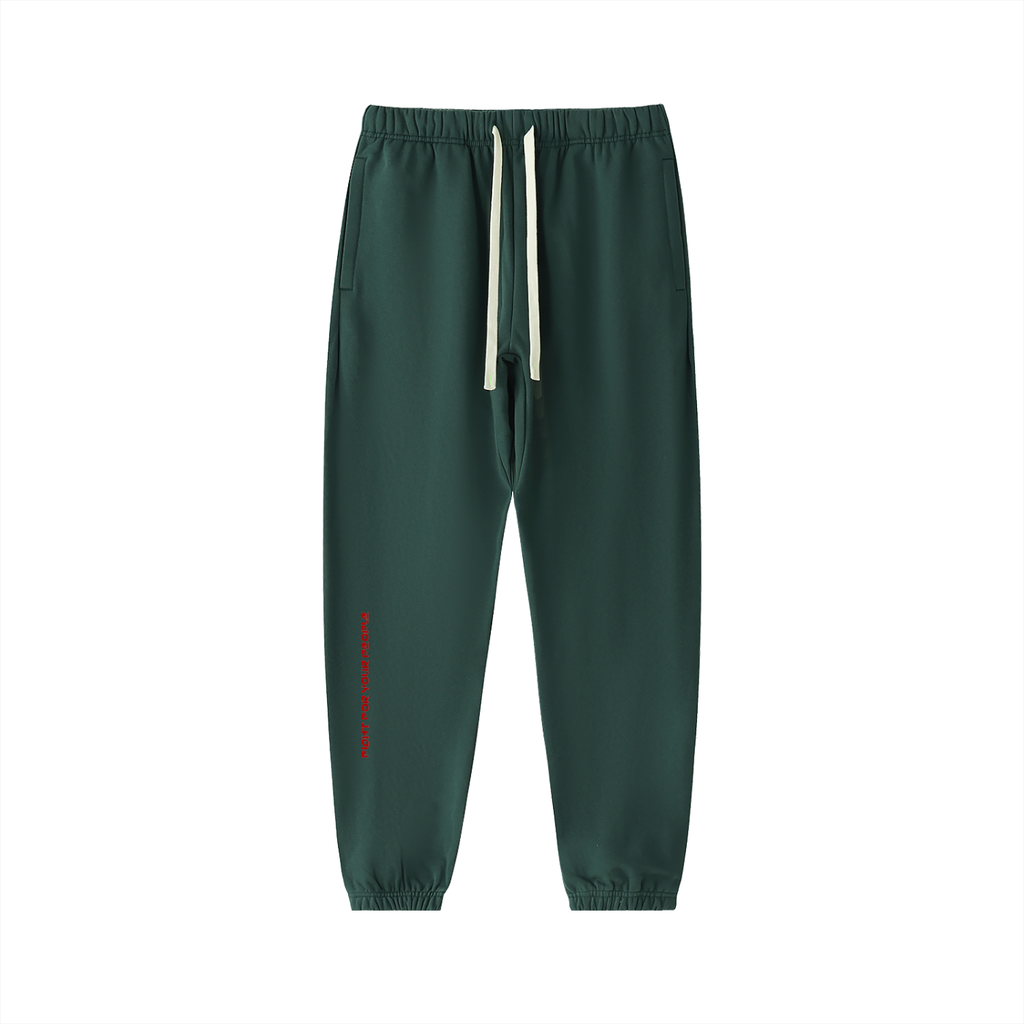 Spodnie Dresowe Heavyweight Cotton – Nowrocky™ — szew boczny wzdłuż nogawki