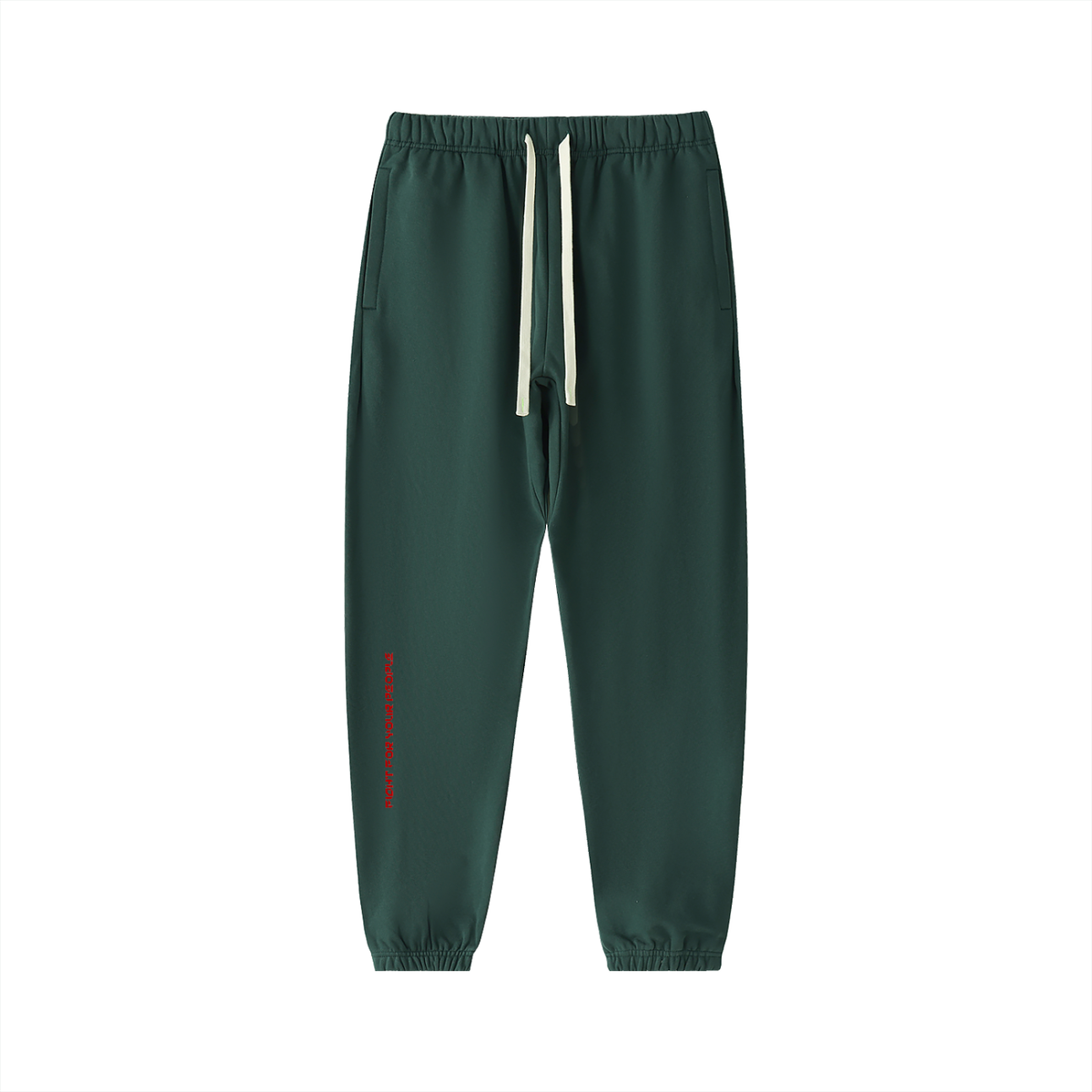 Spodnie Dresowe Heavyweight Cotton – Nowrocky™ — szew boczny wzdłuż nogawki