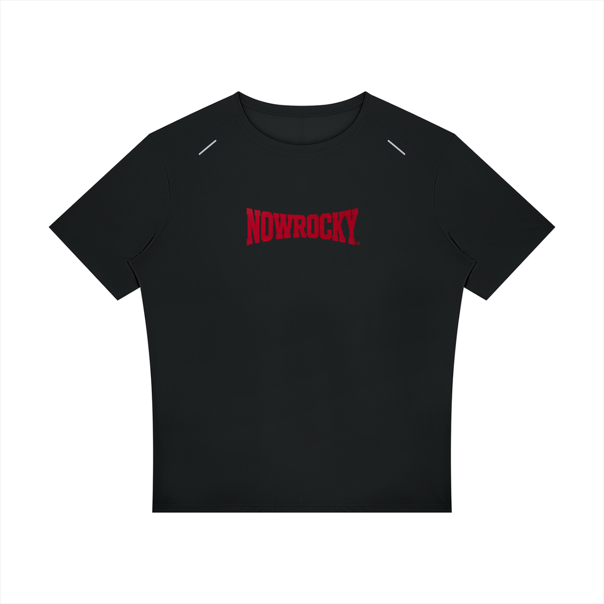 T-shirt Raglan Reflective Slim – Nowrocky™ — koszulka damska z odblaskowym nadrukiem, przód