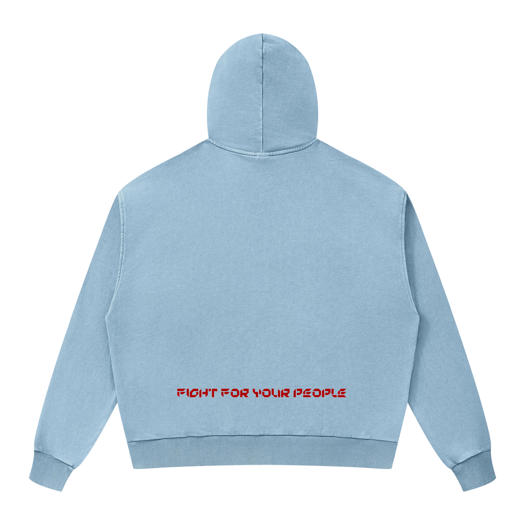 Bluza Rozpinana Boxy Mineral Wash – Nowrocky (streetwear)