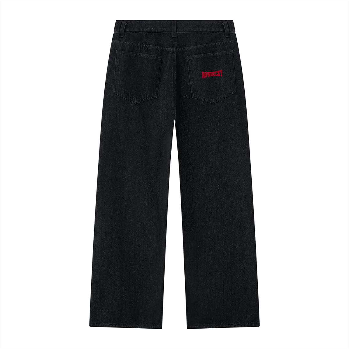 Jeansy Wide Leg Vintage Wash w kolorze czarny – Nowrocky (streetwear)