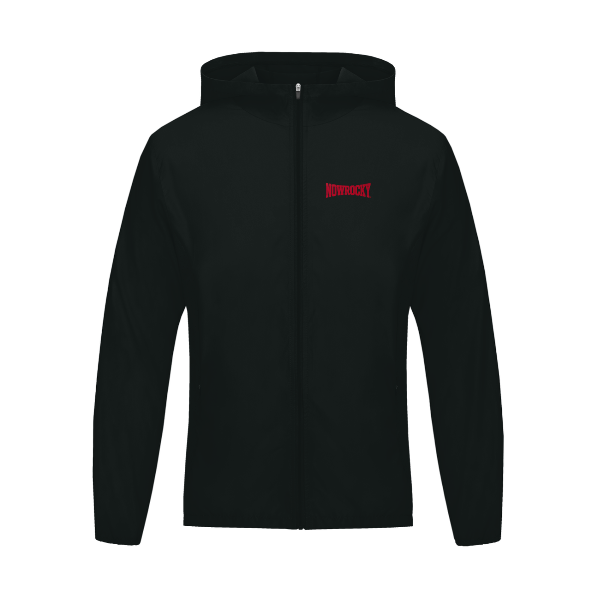 Kurtka z Kapturem Full Zip – Nowrocky™ — kurtka na modelu, cała sylwetka