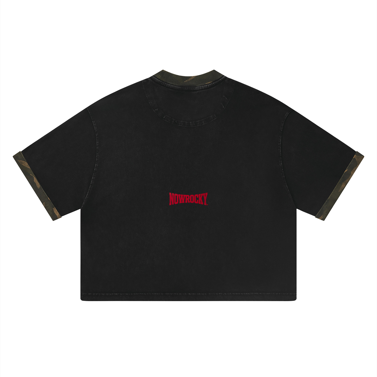 T-shirt Boxy Camo Mineral Wash – Nowrocky (streetwear)