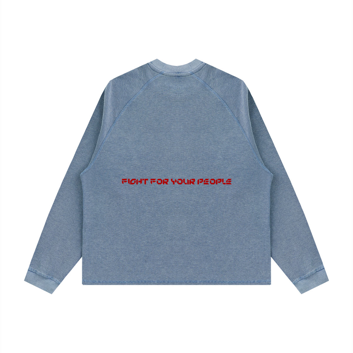 Longsleeve Vintage Wash Boxy Raglan – Nowrocky™ — wykończenie dekoltu ściągaczem