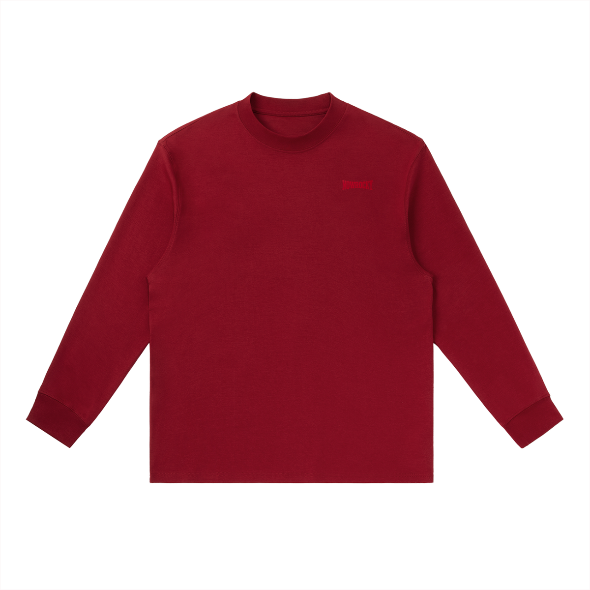 Longsleeve Crewneck Drop Shoulder – Nowrocky™ — długi rękaw i mankiet z bliska