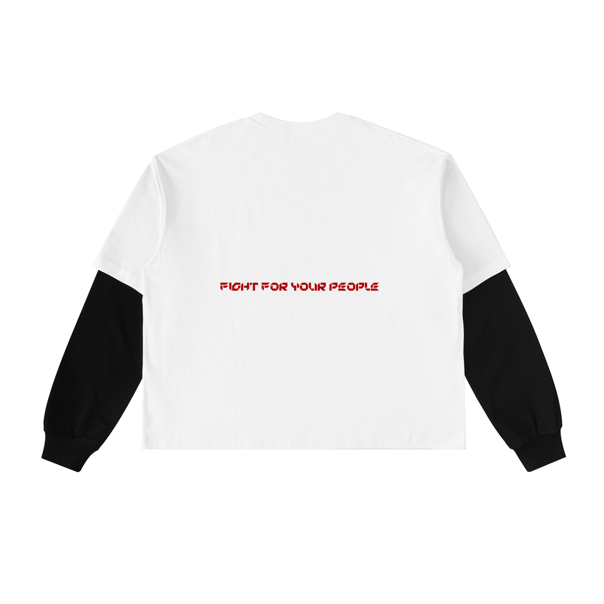 Longsleeve Layered Contrast Sleeve – Nowrocky™ — kadr trzy czwarte sylwetki