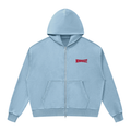 Bluza Rozpinana Boxy Mineral Wash w kolorze blekitny – Nowrocky (streetwear)