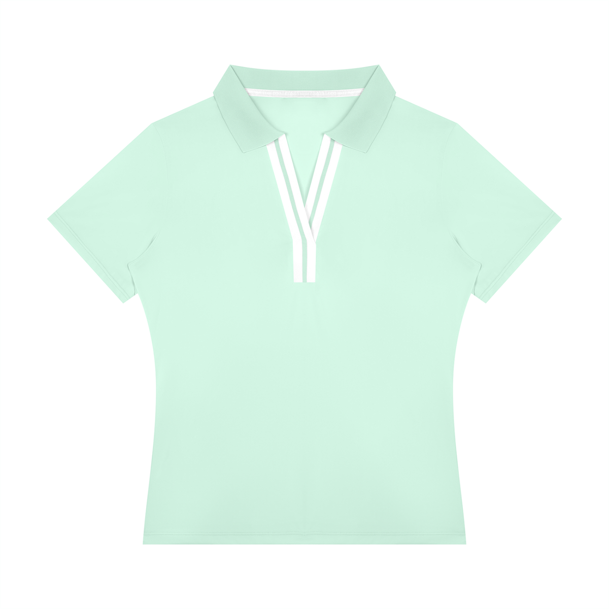 Polo Damskie Color Block Contrast Placket – Nowrocky™ — krótki rękaw z kontrastową lamówką