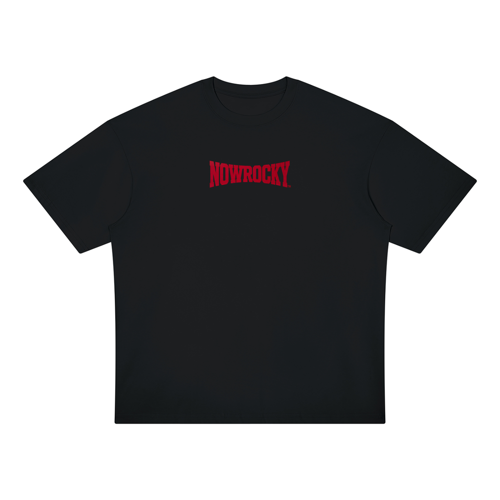 T-shirt Oversized Drop Shoulder – Nowrocky™ — koszulka oversize z obniżonym ramieniem, przód