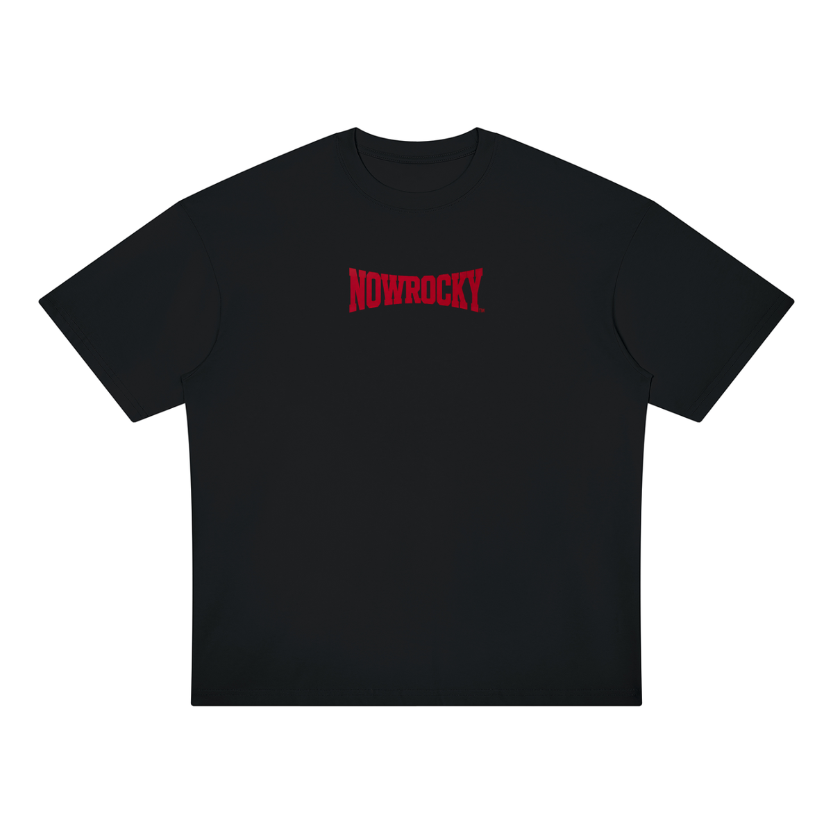 T-shirt Oversized Drop Shoulder – Nowrocky™ — koszulka oversize z obniżonym ramieniem, przód