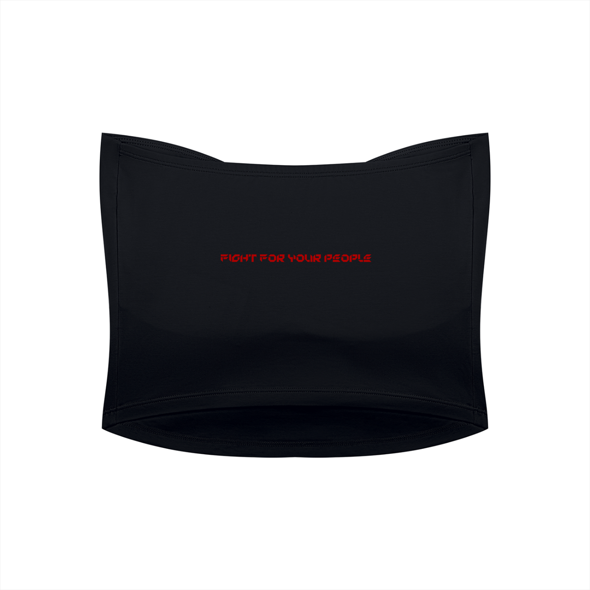 Tank Top Bandeau Ruched Crop – Nowrocky™ — koszulka crop z marszczeniem, widok z tyłu