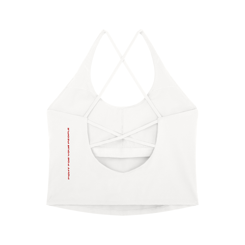 Tank Top Halter Cross Back – Nowrocky™ — odkryte plecy i linia szwu