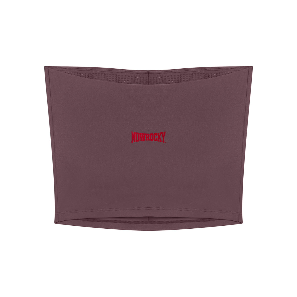 Top Bandeau Cropped – Nowrocky™ — układ na płasko, pełny obrys kroju