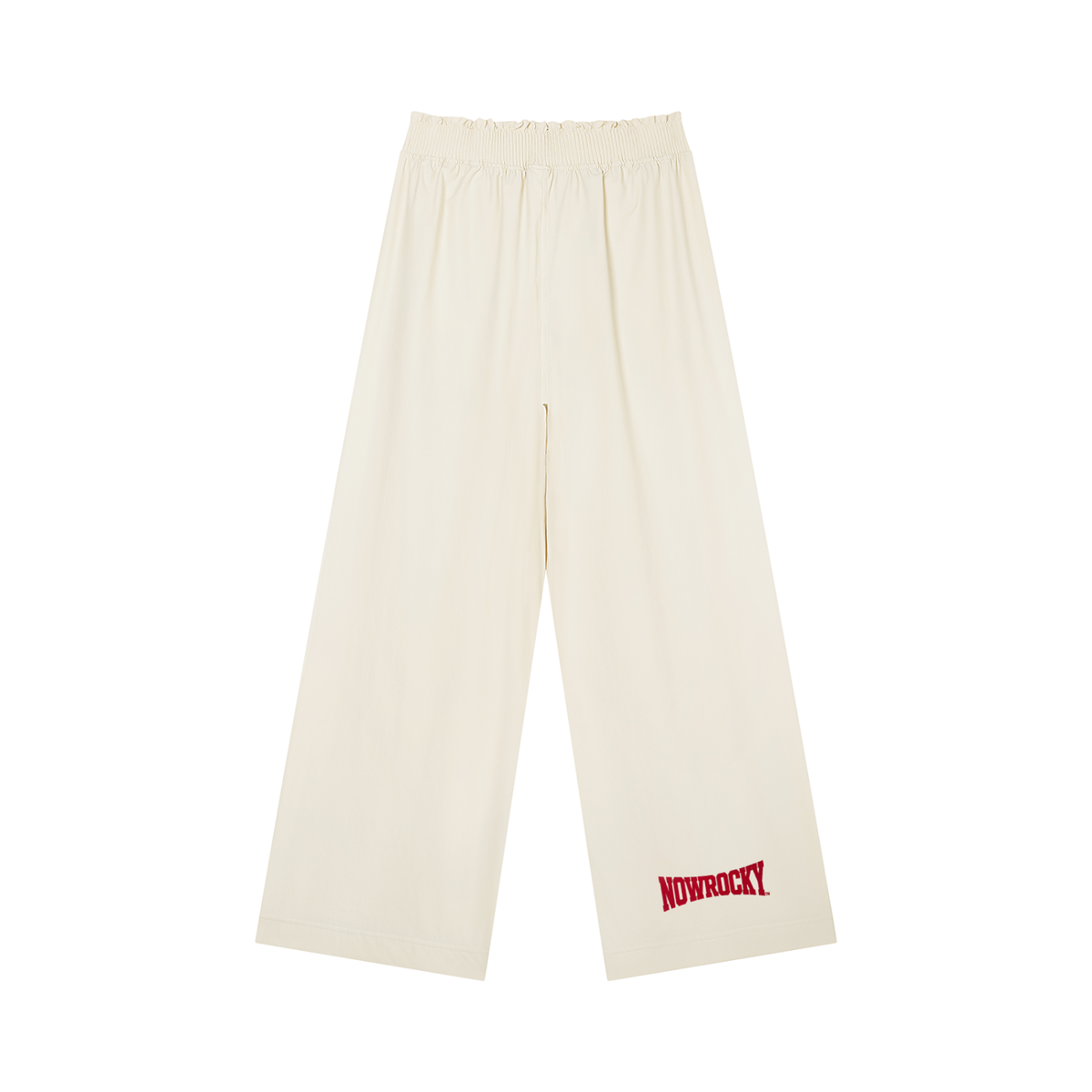 Spodnie Wide Leg Elastic Waist – Nowrocky™ — układ na płasko, pełna długość nogawki