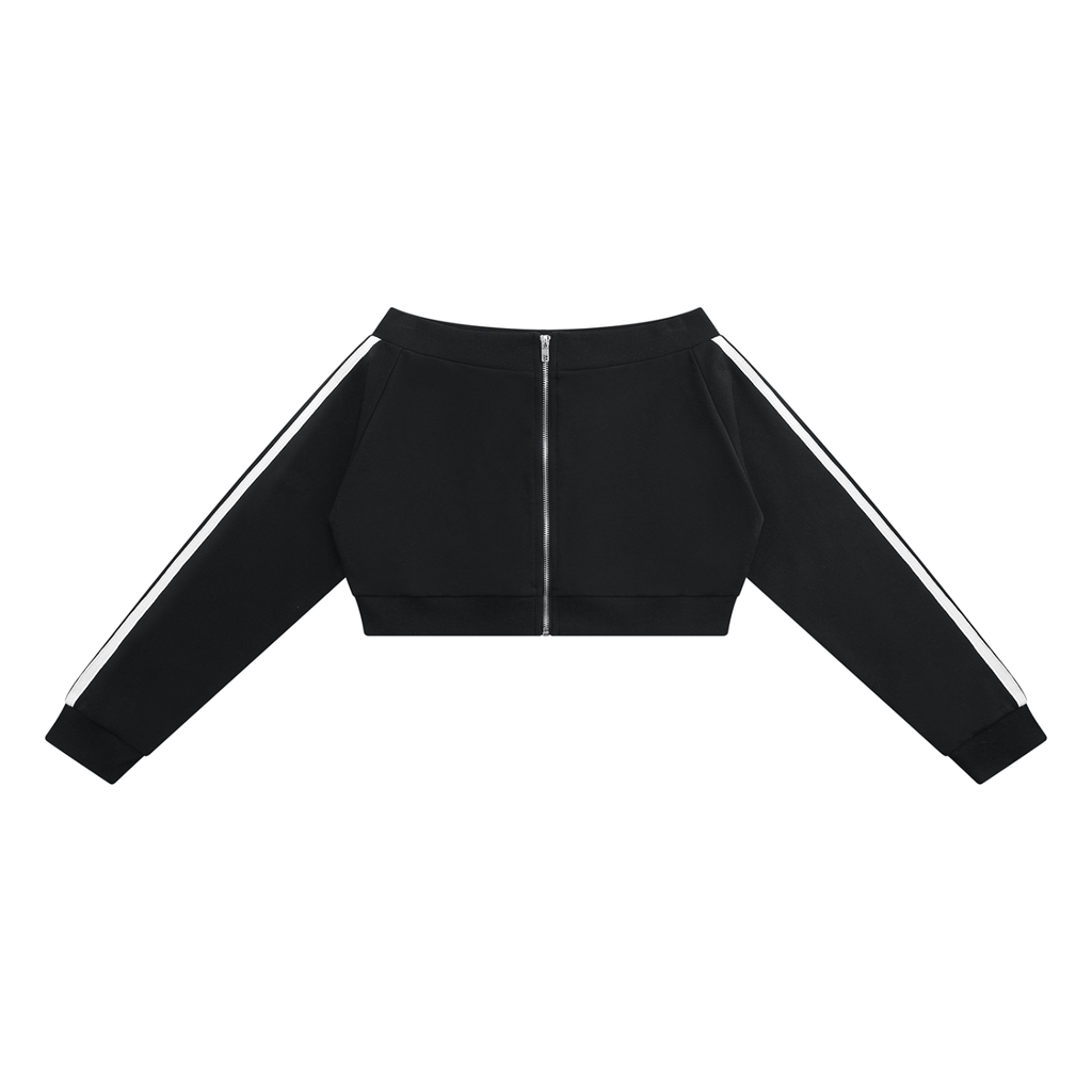 Bluza z zamkiem na całej długości z odkrytymi ramionami – Nowrocky™