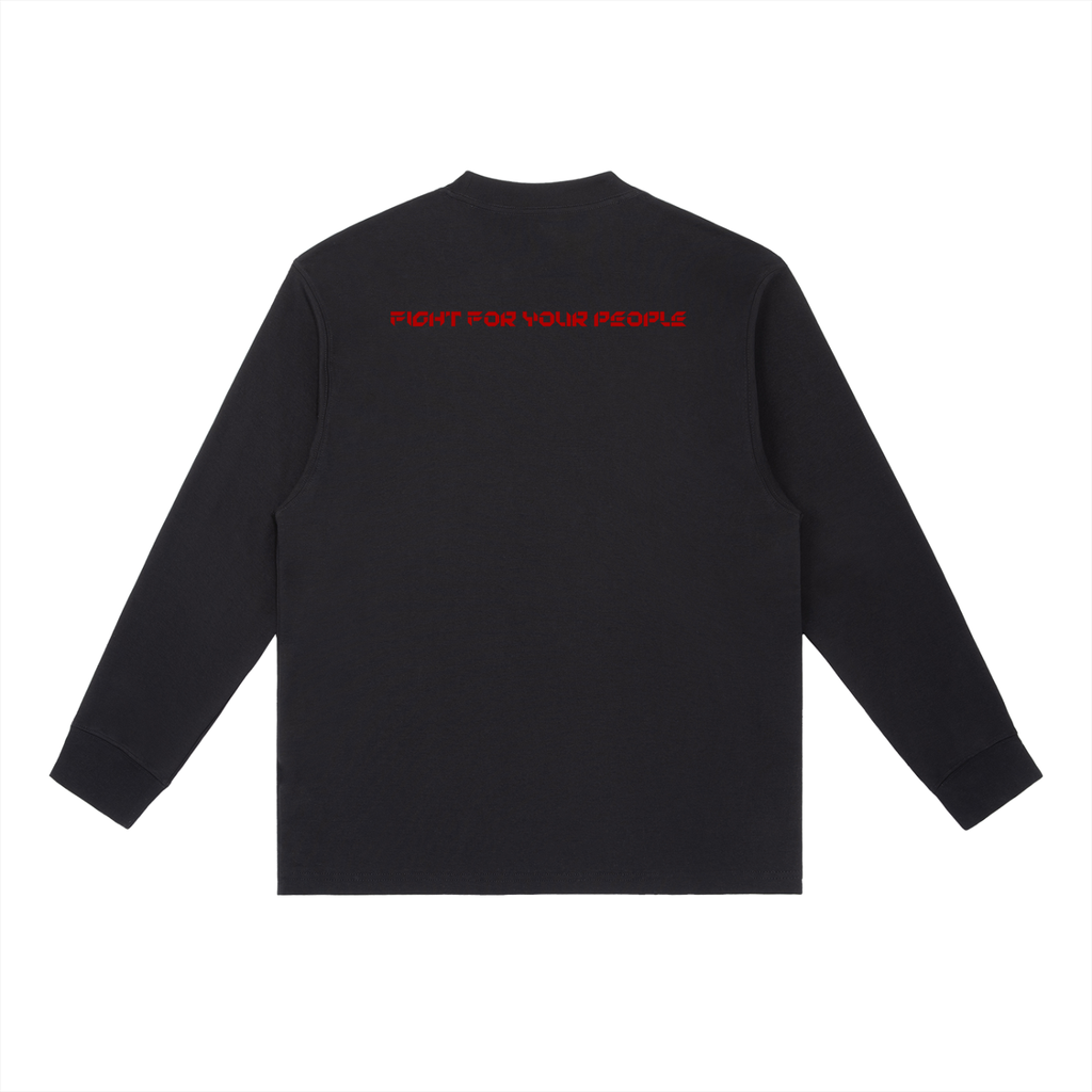 Longsleeve Crewneck Drop Shoulder – Nowrocky™ — longsleeve crewneck, widok z tyłu