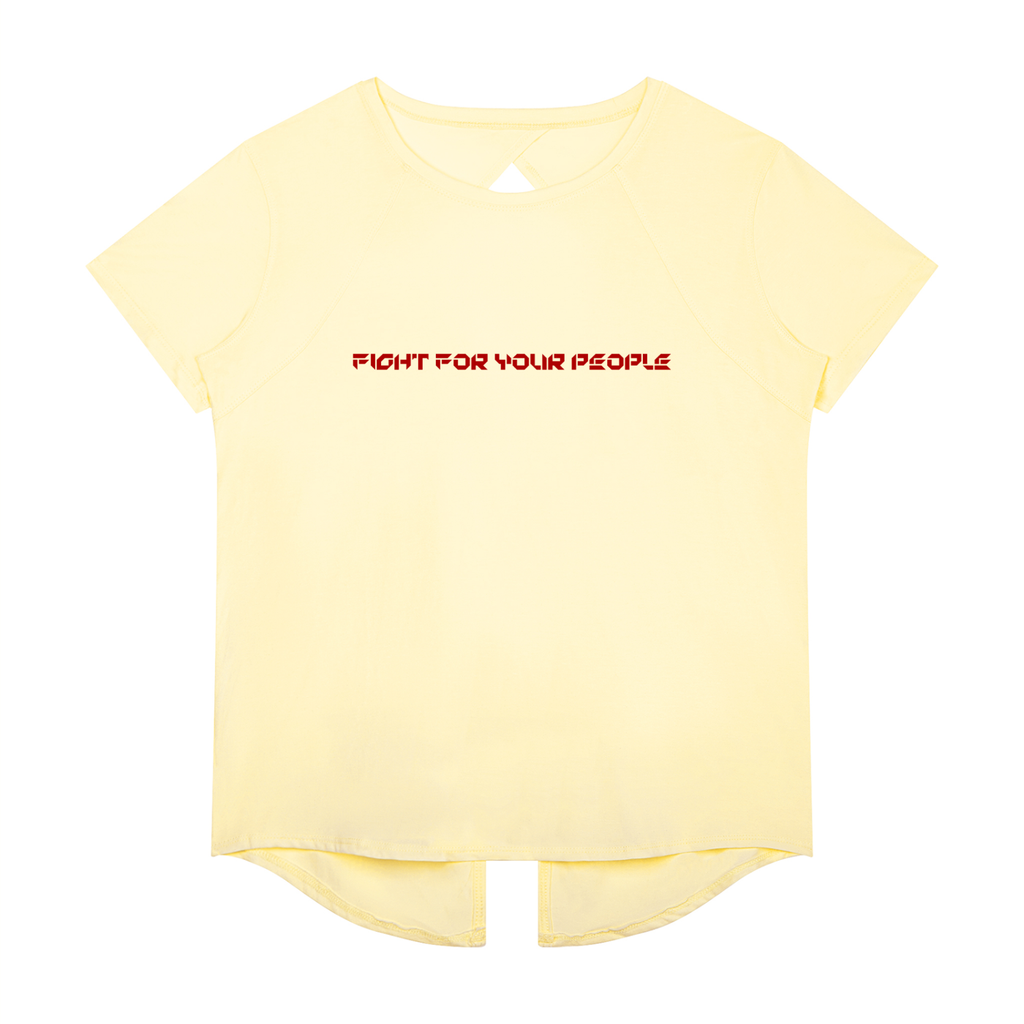T-shirt Raglan Otwarte Plecy – Nowrocky™ — t-shirt z profilu na modelce