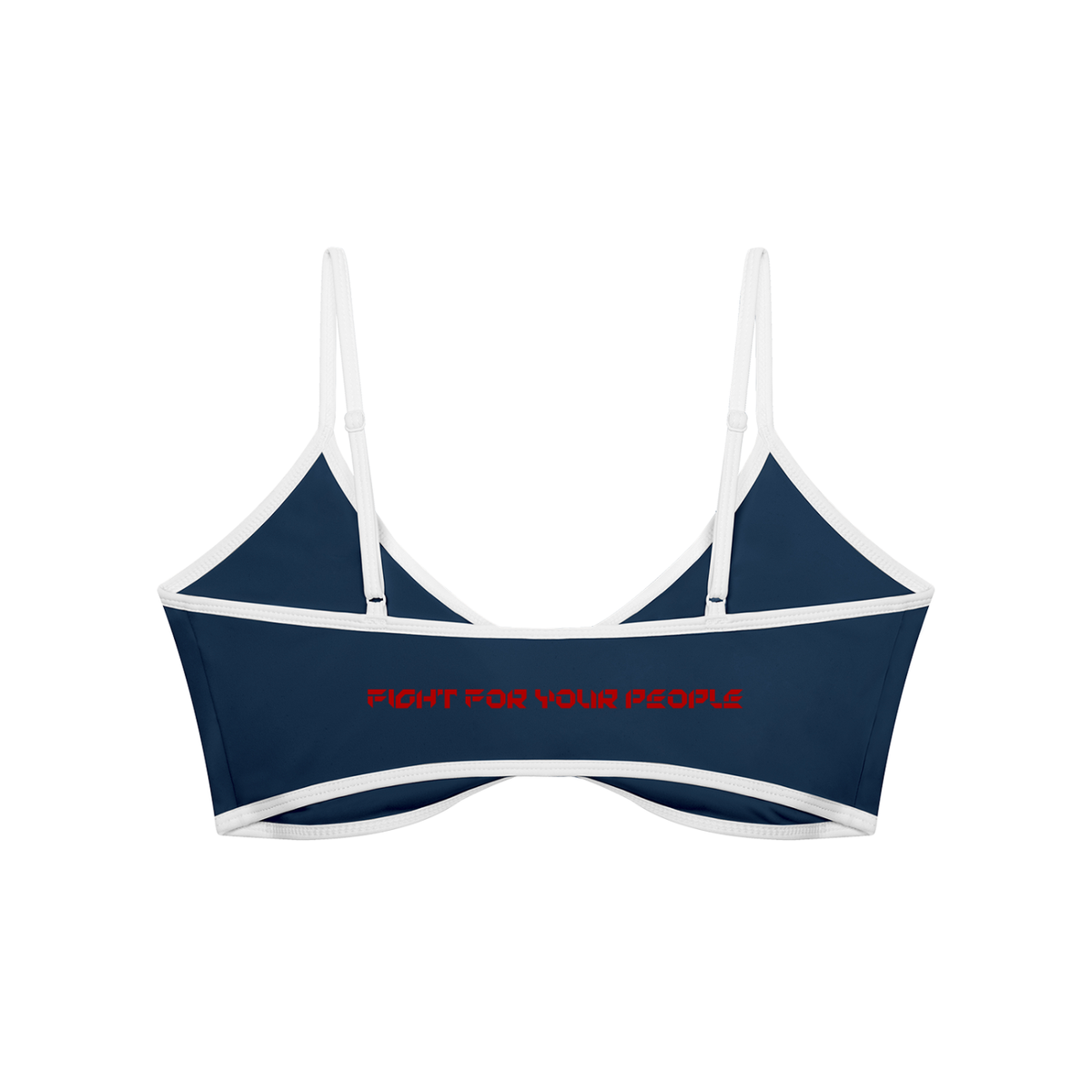 Biustonosz Sportowy Color Block Dekolt V – Nowrocky™ — zbliżenie na dekolt w serek