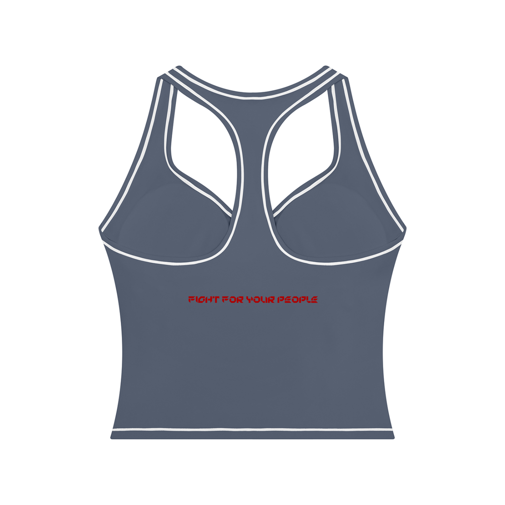 Tank Top Racerback Contrast Stitch – Nowrocky™ — proporcje kroju na sylwetce