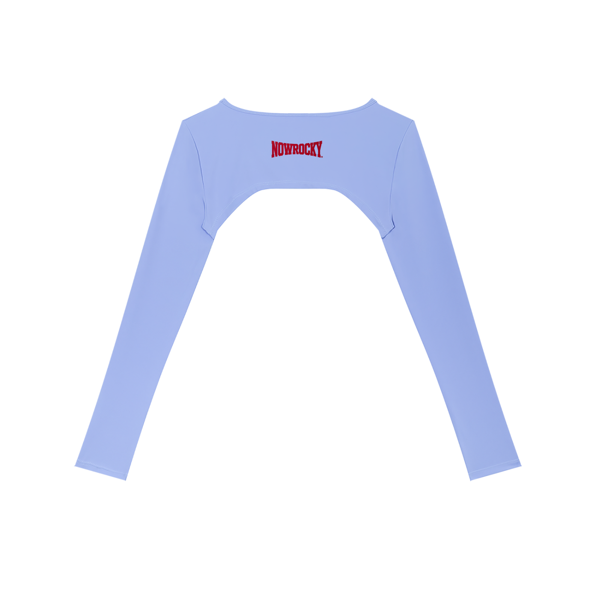 Bolerko Longsleeve Cutout – Nowrocky™ — układ na płasko na jasnym tle