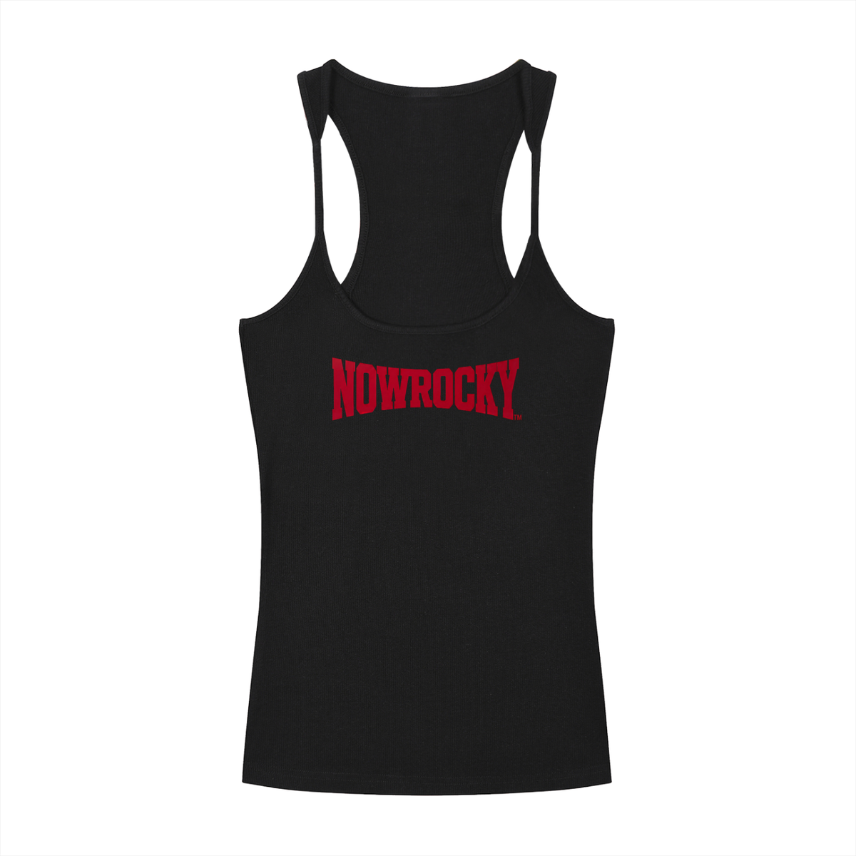 Tank Top Ribbed Racerback – Nowrocky™ — koszulka bez rękawów z plecami racerback, przód