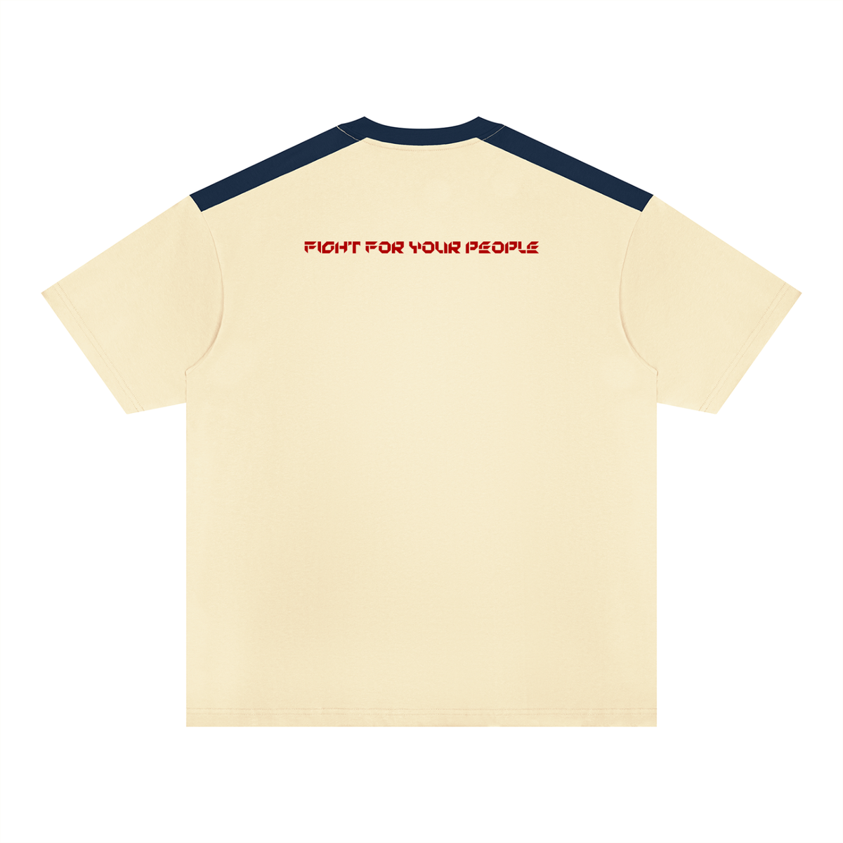 T-shirt Color Block Drop Shoulder – Nowrocky™ — linia obniżonego ramienia, detal